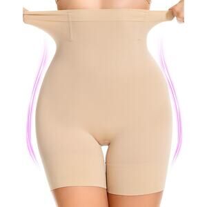 NWT ~ Tummy Control Beige Shapewear 5 in 1 Girdle Body Shaper ~ Women's LARGE